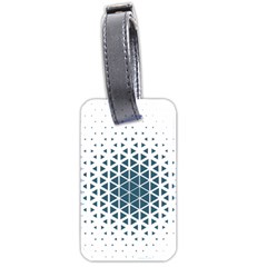Business Blue Triangular Pattern Luggage Tags (two Sides)