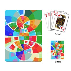 Circle Background Playing Cards Single Design