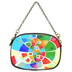 Circle Background Chain Purse (Two Sides)