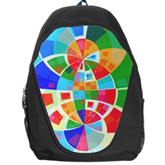 Circle Background Backpack Bag