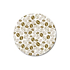 Coffee Beans Vector Magnet 3  (round)