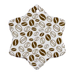 Coffee Beans Vector Snowflake Ornament (two Sides) by Mariart