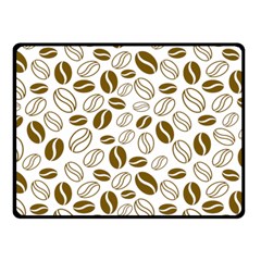 Coffee Beans Vector Double Sided Fleece Blanket (small) 