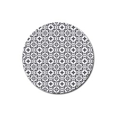 Decorative Ornamental Rubber Coaster (round)  by Mariart