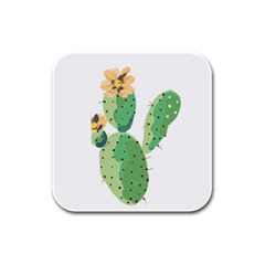 Cactaceae Thorns Spines Prickles Rubber Square Coaster (4 Pack)  by Mariart