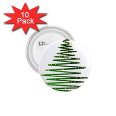 Christmas Tree Spruce 1 75  Buttons (10 Pack)