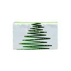 Christmas Tree Spruce Cosmetic Bag (xs) by Mariart