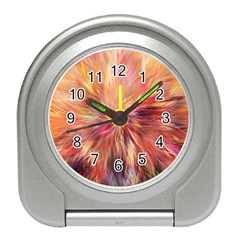 Color Background Structure Lines Travel Alarm Clock by Mariart
