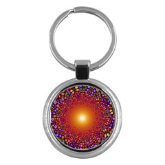 Color Background Structure Lines Polka Dots Key Chains (round)  by Mariart