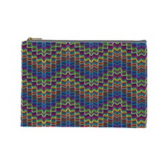 Decorative Ornamental Abstract Wave Cosmetic Bag (large) by Mariart