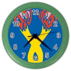 United States Army 196th Infantry Brigade Shoulder Sleeve Insignia Color Wall Clock by abbeyz71