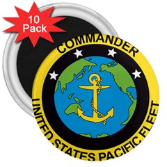 Seal Of Commander Of United States Pacific Fleet 3  Magnets (10 Pack)  by abbeyz71