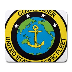 Seal Of Commander Of United States Pacific Fleet Large Mousepads