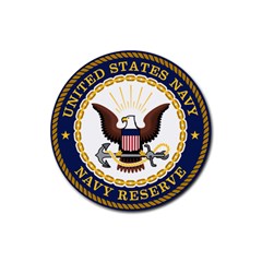 Seal Of United States Navy Reserve Rubber Coaster (round)  by abbeyz71