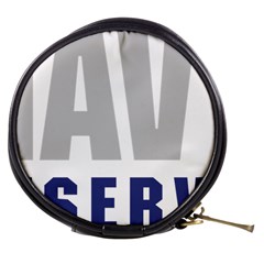 Logo Of United States Navy Reserve Mini Makeup Bag by abbeyz71