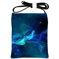 Electric Wave Shoulder Sling Bag by JezebelDesignsStudio