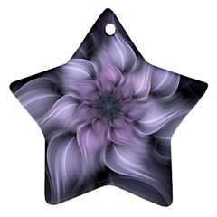 Purple Flower Windswept Ornament (star) by JezebelDesignsStudio