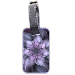 Purple Flower Windswept Luggage Tags (two Sides)