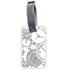 Time Goes On Luggage Tags (one Side)  by JezebelDesignsStudio