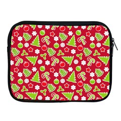 Christmas Paper Scrapbooking Pattern Apple Ipad 2/3/4 Zipper Cases