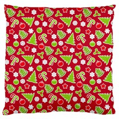 Christmas Paper Scrapbooking Pattern Standard Flano Cushion Case (one Side)