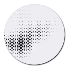 Geometric Abstraction Pattern Round Mousepads by Mariart