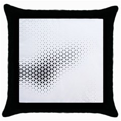 Geometric Abstraction Pattern Throw Pillow Case (black)