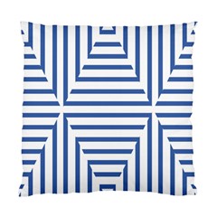 Geometric Shapes Stripes Blue Standard Cushion Case (one Side) by Mariart