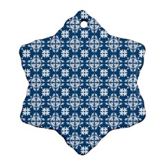 Flower Decorative Ornamental Snowflake Ornament (two Sides)