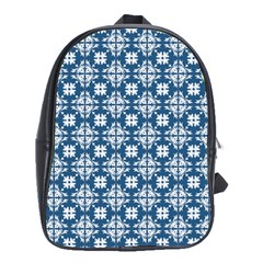 Flower Decorative Ornamental School Bag (xl)