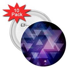 Geometric Triangle 2 25  Buttons (10 Pack) 