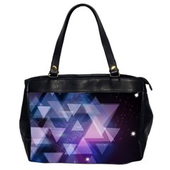 Geometric Triangle Oversize Office Handbag (2 Sides) by Mariart