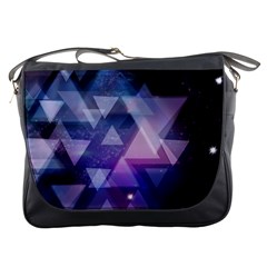 Geometric Triangle Messenger Bag by Mariart