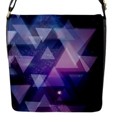 Geometric Triangle Flap Closure Messenger Bag (s) by Mariart