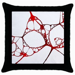 Fractals Cells Autopsy Pattern Throw Pillow Case (black)