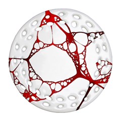 Fractals Cells Autopsy Pattern Ornament (round Filigree)