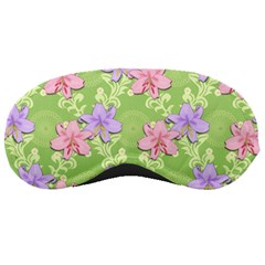 Lily Flowers Green Plant Sleeping Masks