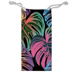 Leaves Tropical Jungle Pattern Jewelry Bag