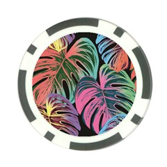 Leaves Tropical Jungle Pattern Poker Chip Card Guard