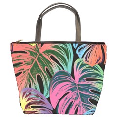 Leaves Tropical Jungle Pattern Bucket Bag