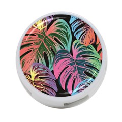 Leaves Tropical Jungle Pattern 4-port Usb Hub (two Sides) by Alisyart