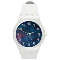 Cosmic Journey Round Plastic Sport Watch (m) by WensdaiAmbrose