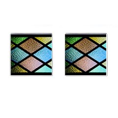 Stained Glass Soul Cufflinks (square) by WensdaiAmbrose