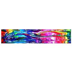 Paint Splatter - Rainbow Small Flano Scarf by WensdaiAmbrose