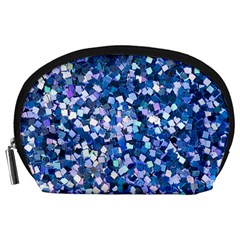 Blue Shimmer - Eco-glitter Accessory Pouch (large) by WensdaiAmbrose