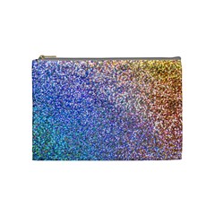 Pastel Rainbow Shimmer - Eco- Glitter Cosmetic Bag (medium) by WensdaiAmbrose