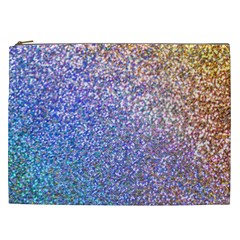 Pastel Rainbow Shimmer - Eco- Glitter Cosmetic Bag (XXL)