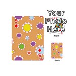 Floral Flowers Retro Playing Cards 54 (Mini) Front - Diamond5