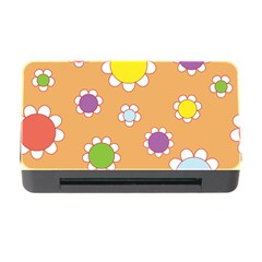 Floral Flowers Retro Memory Card Reader With Cf