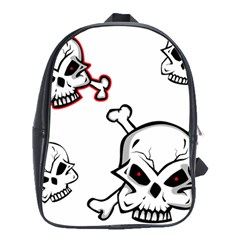 Illustration Vector Skull School Bag (xl) by Mariart